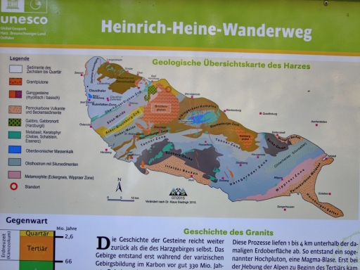Min-Geo Von Wernigerode bis weit über Bad Harzburg hinaus konnten wir viele Zeugnisse der Geologie des Harzes studieren.