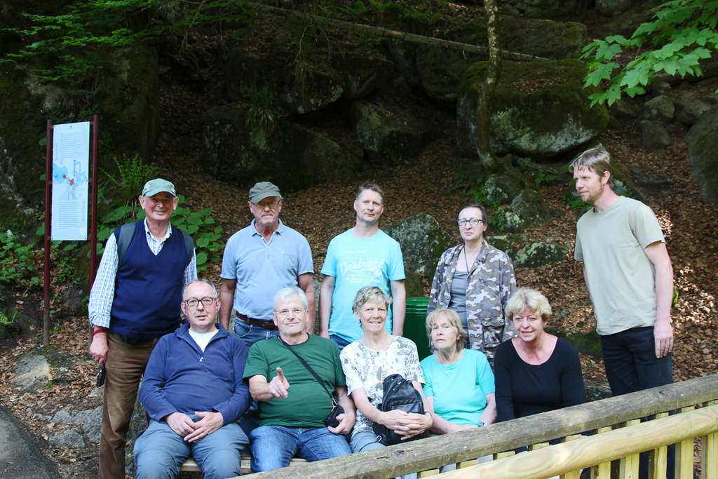 Der steile Aufstieg am Triberger Wasserfall forderte auch von uns eine kleine Pause.